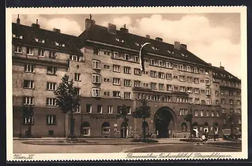AK Wien, Gemeindebau Fuchsenfeldhof-Längenfeldgasse