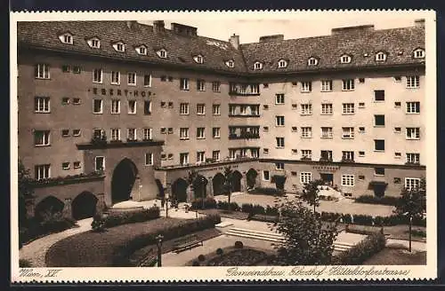 AK Wien, Gemeindebau Eberthof Hütteldorferstrasse