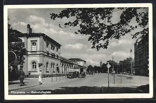 AK Pforzheim, Bahnhofsplatz