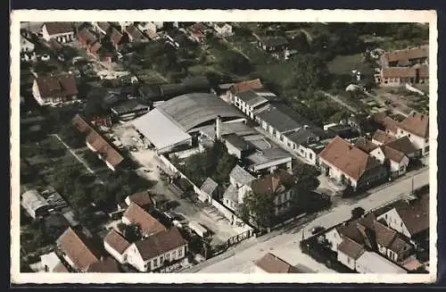 AK Oldenburg i. O., A. & C. Westerholt, Bauunternehmung vom Flugzeug aus