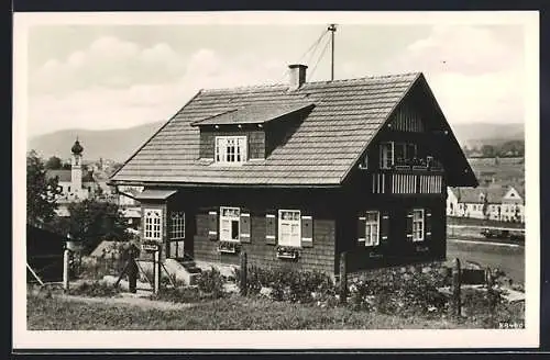 Foto-AK Frauenau, Hotel Haus Fanny