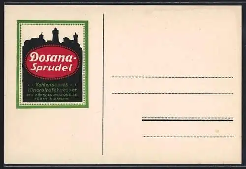 AK Fürth /Bayern, Reklame Dosana-Sprudel