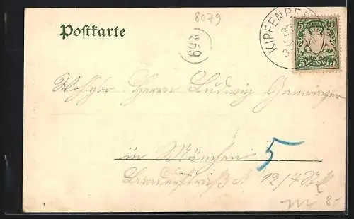 AK Kipfenberg, Ortsansicht aus der Vogelschau