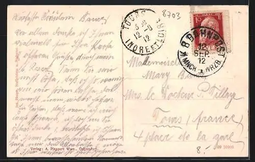 AK Ochsenfurt / Main, Stadtmauerpartie