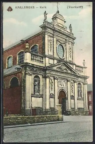 AK Harlebeke, Kerk (voor kant)