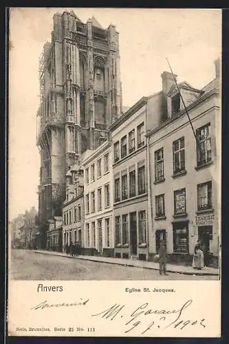 AK Anvers, Eglise St. Jacques
