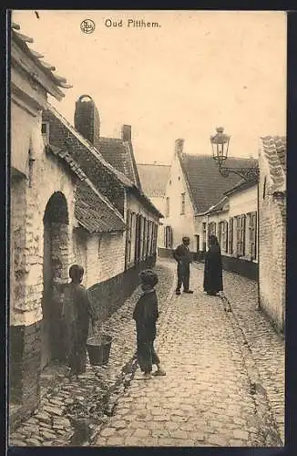 AK Oud Pitthem, Une rue, Strassenpartie