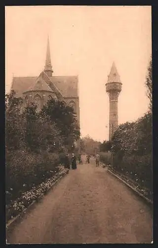 AK Passy-Froyennes, Allée de la gare