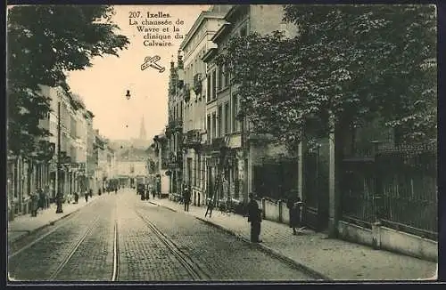 AK Ixelles, La chaussée de Wavre et la clinique du Calvaire