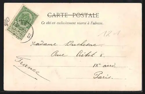 AK Saint-Nicolas, Rue de la Station, Strassenpartie