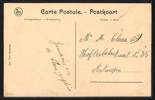 AK Saint-Nicolas, Rue de la Station, Strassenpartie