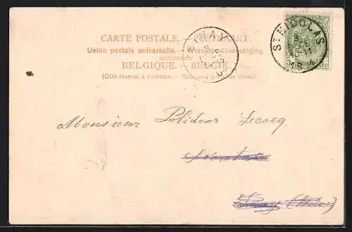 AK St. Nicolas, Rue de la Station, Strassenpartie