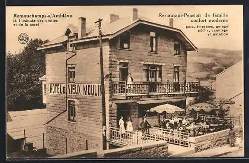 AK Remouchamps-s-Amblève, Restaurant-Pension de famille