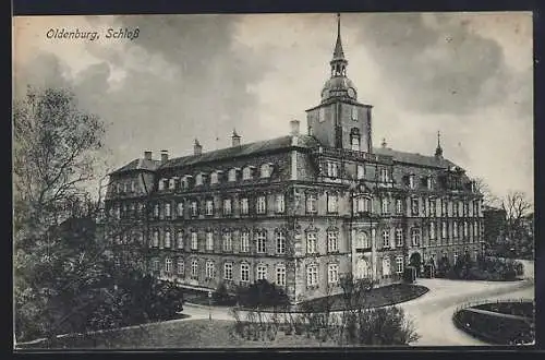 AK Oldenburg / O., Grossherzogliches Schloss mit Park