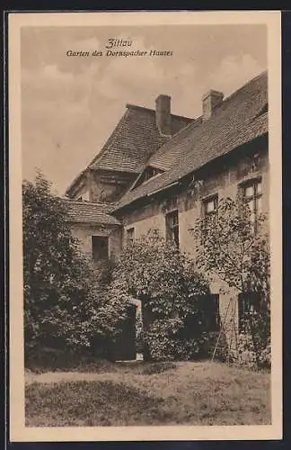 AK Zittau, Garten des Dornspacher Hauses