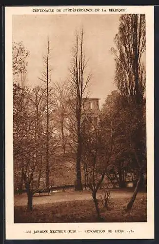 AK Liege, Exposition Internationale 1930. Les Jardins (Secteur Sud) - Ausstellung