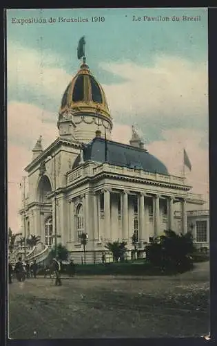 AK Brasilianischer Pavillon, Expo in Brüssel 1910