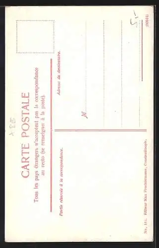 AK Constantinople, L`Obelisque de Theodose