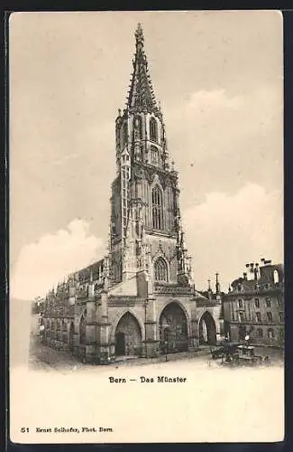 AK Bern, Blick auf das Münster