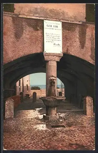 AK Nago-Torbole, Torbole, Ricordo di Goethe