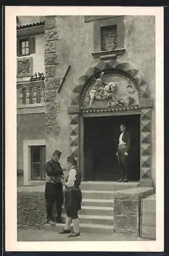 AK Wien, Österreichische Adria-Ausstellung 1913, St. Georgenhaus in Lovrana