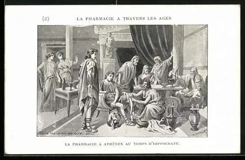 AK La Pharmacie a Athènes au Temps d`Hippocrate, Apotheke