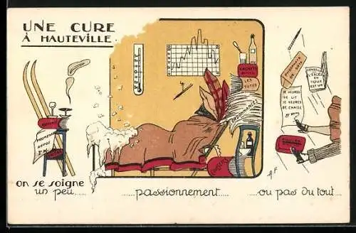 Künstler-AK Une Cure à Hauteville