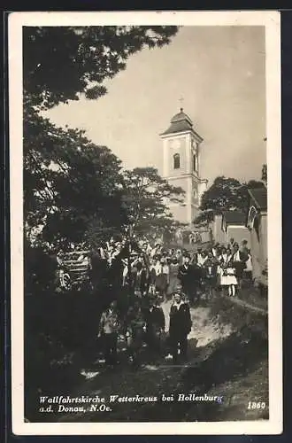 AK Hollenburg, Wallfahrtskirche Wetterkreuz