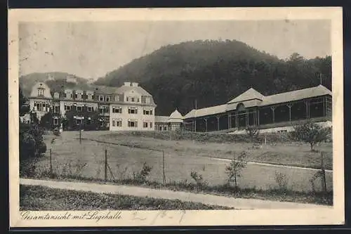AK Wopfing, Gesamtansicht v. Genesungsheim mit Liegehalle