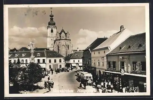 AK Neunkirchen, Hauptplatz mit Kirche