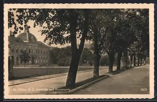 AK St. Pölten, Stadtsäle mit Promenade