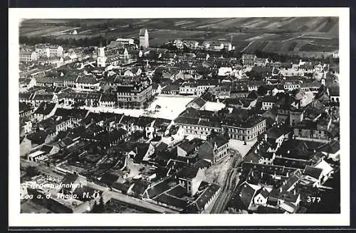 AK Laa an der Thaya, Teilansicht vom Flugzeug aus