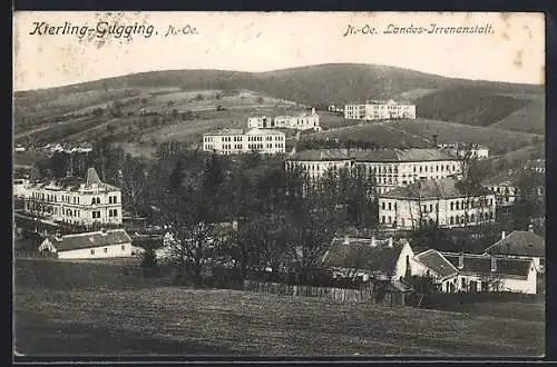 AK Kierling-Gugging /N.-Oe., Ortsansicht mit Landes-Irrenanstalt