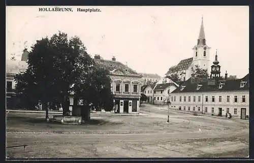 AK Hollabrunn, Partie am Hauptplatz
