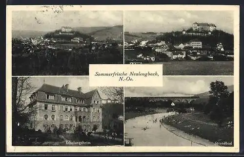AK Neulengbach, Erholungsheim, Strandbad, Ortsansichten