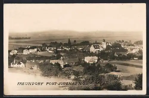AK Judenau-Baumgarten, Freundorf aus der Vogelschau