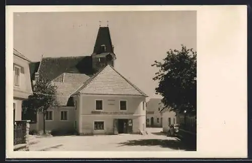 AK Maria Laach am Jauerling, Gasthof zur weissen Rose, Inh. Johann Prelleutner