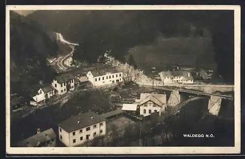 AK Waldegg /N. Ö., Ortsansicht aus der Vogelschau