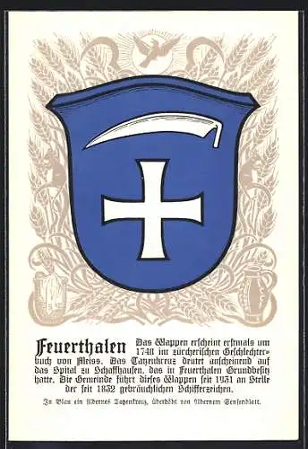 AK Feuerthalen, Wappen der Stadt