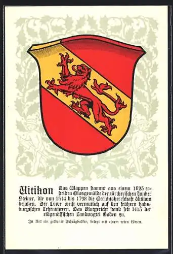 AK Uitikon, Stadtwappen