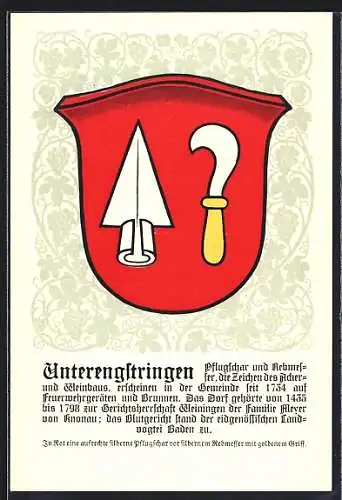 AK Unterengstringen, Wappen der Gemeinde