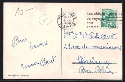 AK Neuchâtel, Bateau-Salon Le Neuchâtel, Lac Neuchâtel