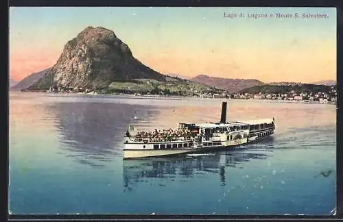 AK Lugano, Lago di Lugano e Monte S. Salvatore, Binnenschiff Italia