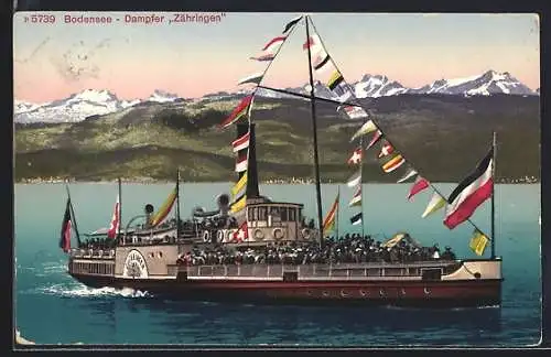 AK Bodensee-Dampfer Zähringen