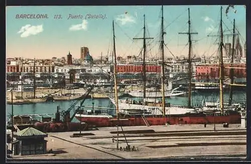 AK Barcelona, Puerto, Hafenmotiv