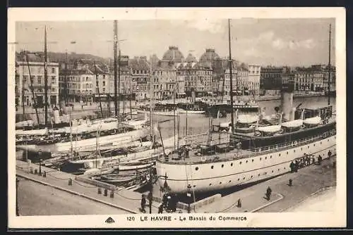AK Le Havre, Le Bassin du Commerce, Hafen