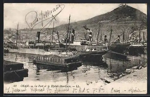 AK Oran, Le Port et le Djebel-Murdjajo, Hafen