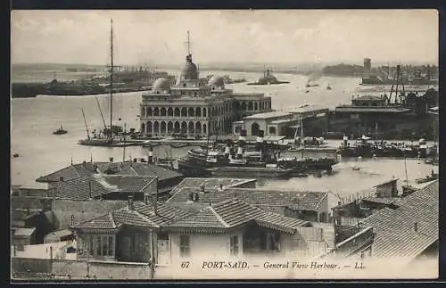 AK Port-Said, General View Harbour, Hafen