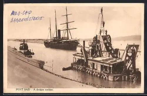 AK Port-Said, A dredgins machine, Dampfer