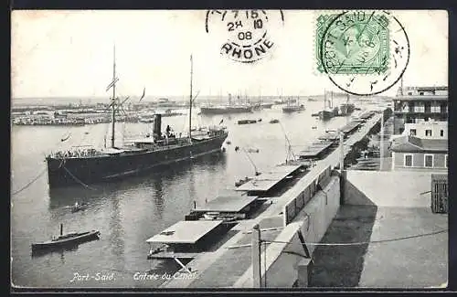 AK Port-Said, entrée du canal